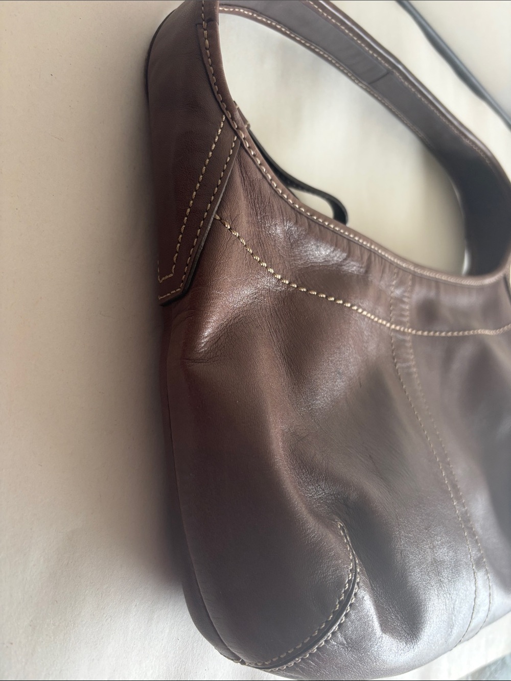 Coach Ergo Brown Leather Shoulder Bag - Picture 3 of 16